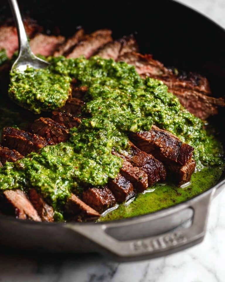 Flank Steak with Chimichurri Sauce Recipe