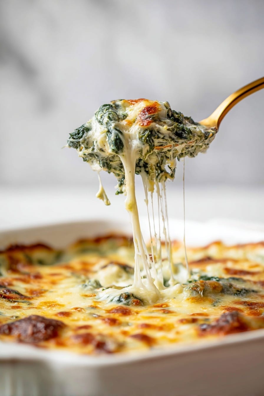 Spinach Gratin with Crispy Pancetta and Melted Gruyère Recipe - Recipe Step