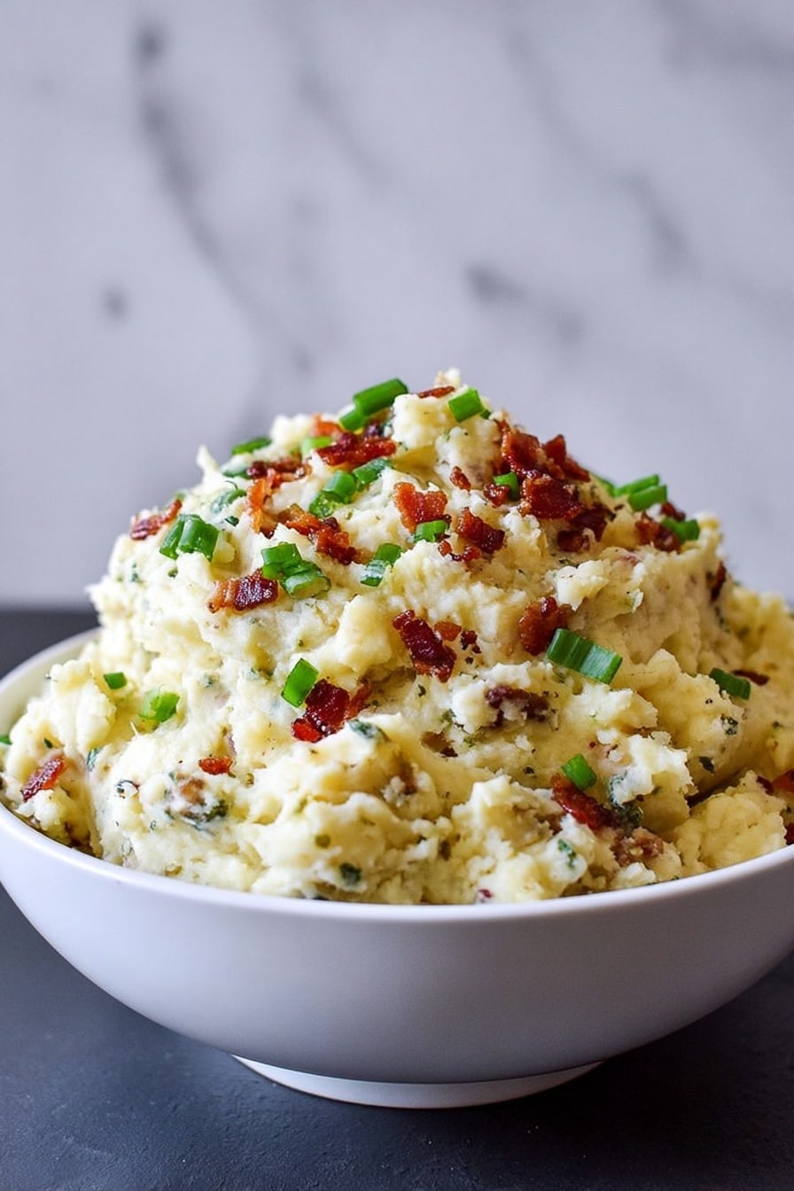 Buttermilk Bacon Blue Smashed Potatoes Recipe - Recipe Step