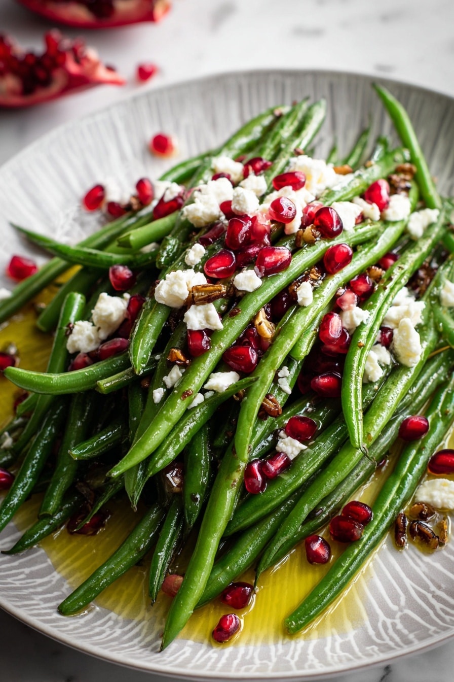 Maple Mustard Green Beans with Pomegranate and Goat Cheese Recipe - Recipe Step
