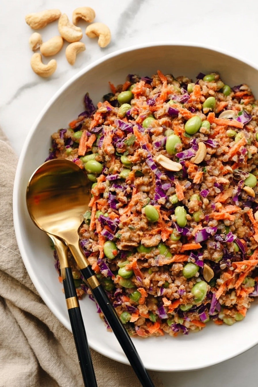 Spicy Peanut Farro Salad Recipe - Recipe Step