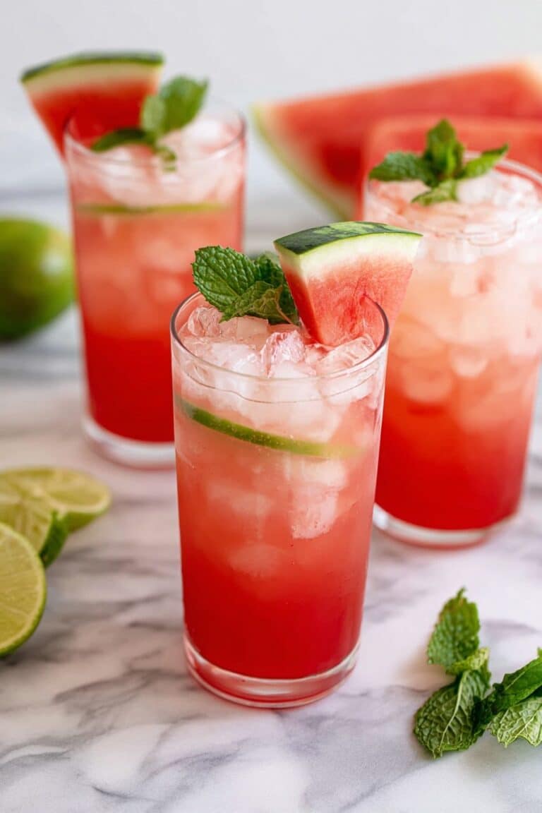 Watermelon Lime Mocktail Recipe