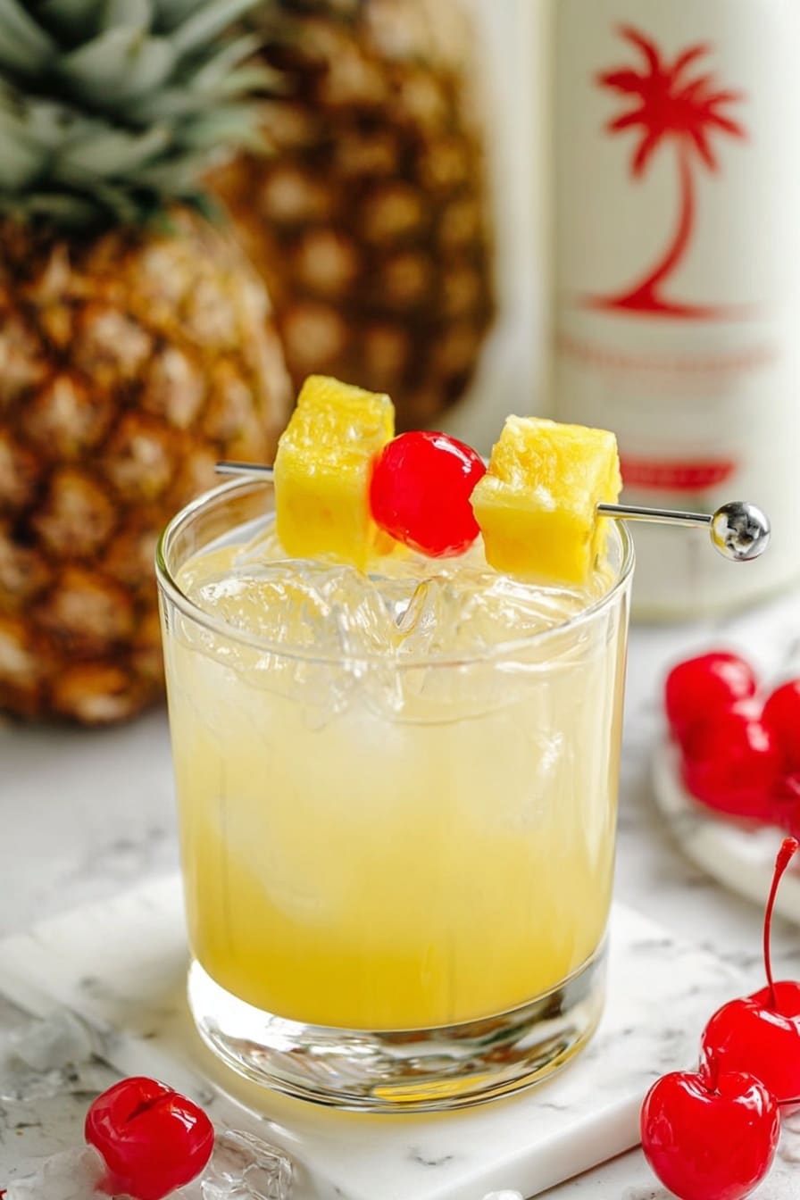 Pineapple Rum Punch Recipe - Serving Suggestion