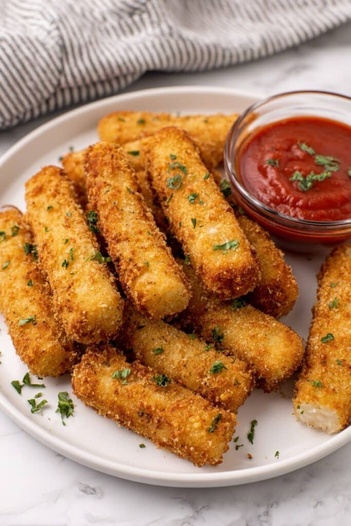 Air Fryer Frozen Mozzarella Sticks Recipe