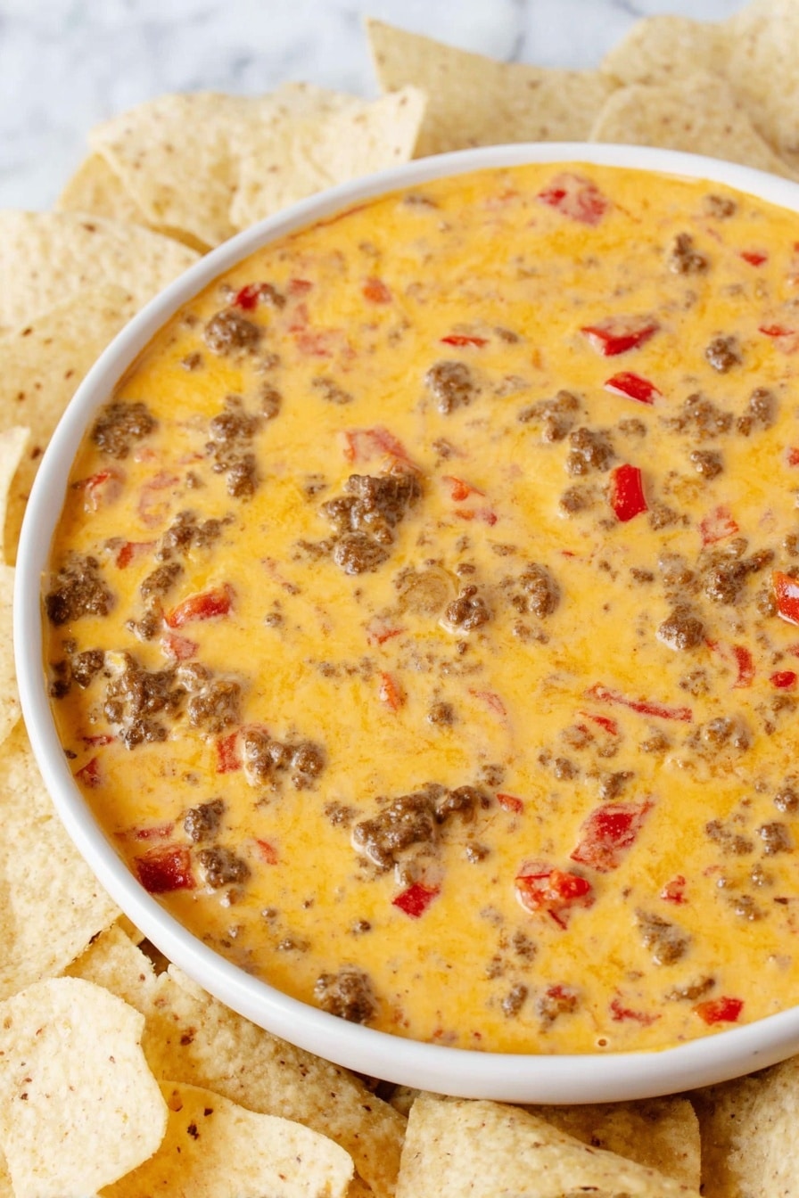 Velveeta Sausage Cheese Dip Recipe - Serving Suggestion