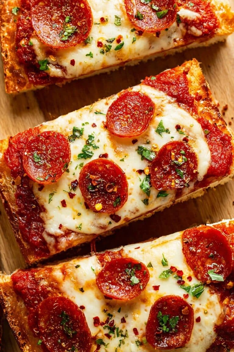 Garlic Bread Pizza Recipe