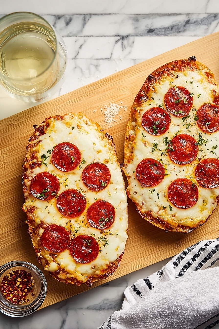 Garlic Bread Pizza Recipe - Recipe Step