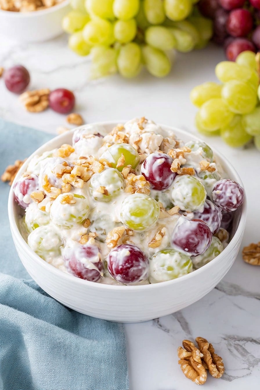 Cream Cheese Grape Salad Recipe - Serving Suggestion