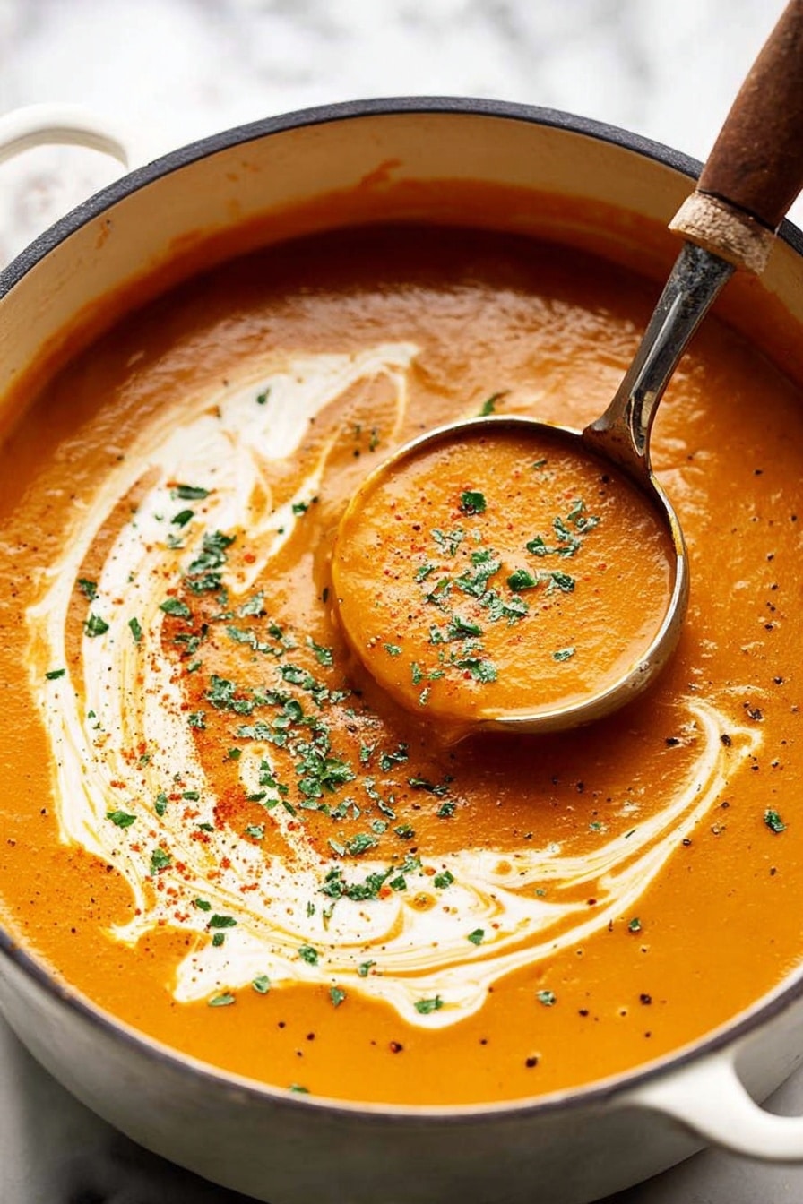 Root Vegetable Soup with Curry and Cream Recipe