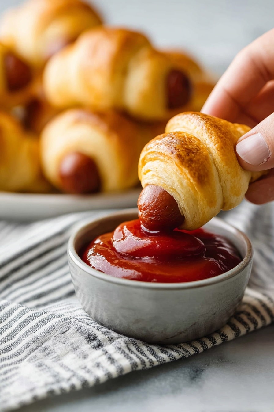 Delicious Pigs in a Blanket Recipe - Serving Suggestion