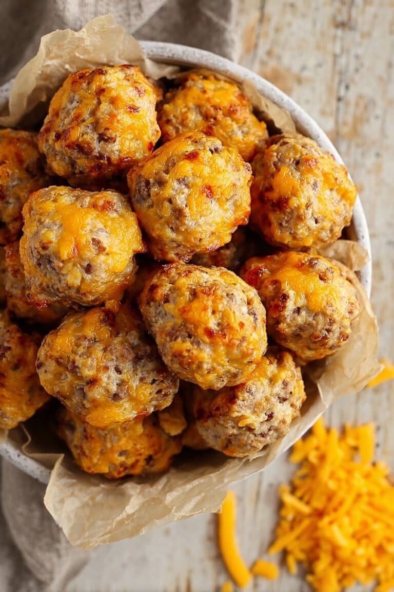 Cheddar Sausage Balls Recipe