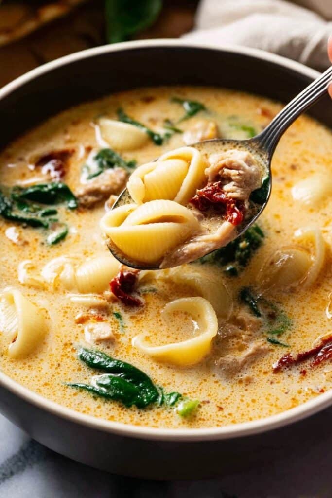 Creamy Tuscan Chicken Soup Recipe