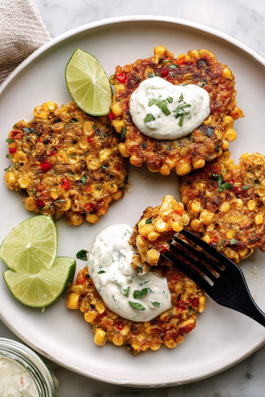 Corn Fritters with Zesty Greek Yogurt Sauce Recipe - Recipe Step
