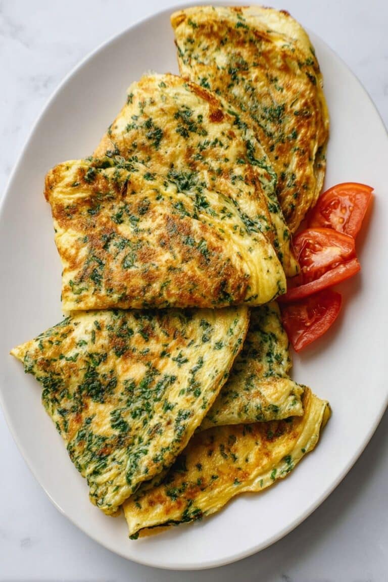 Herb Lebanese Omelet with Labneh Recipe
