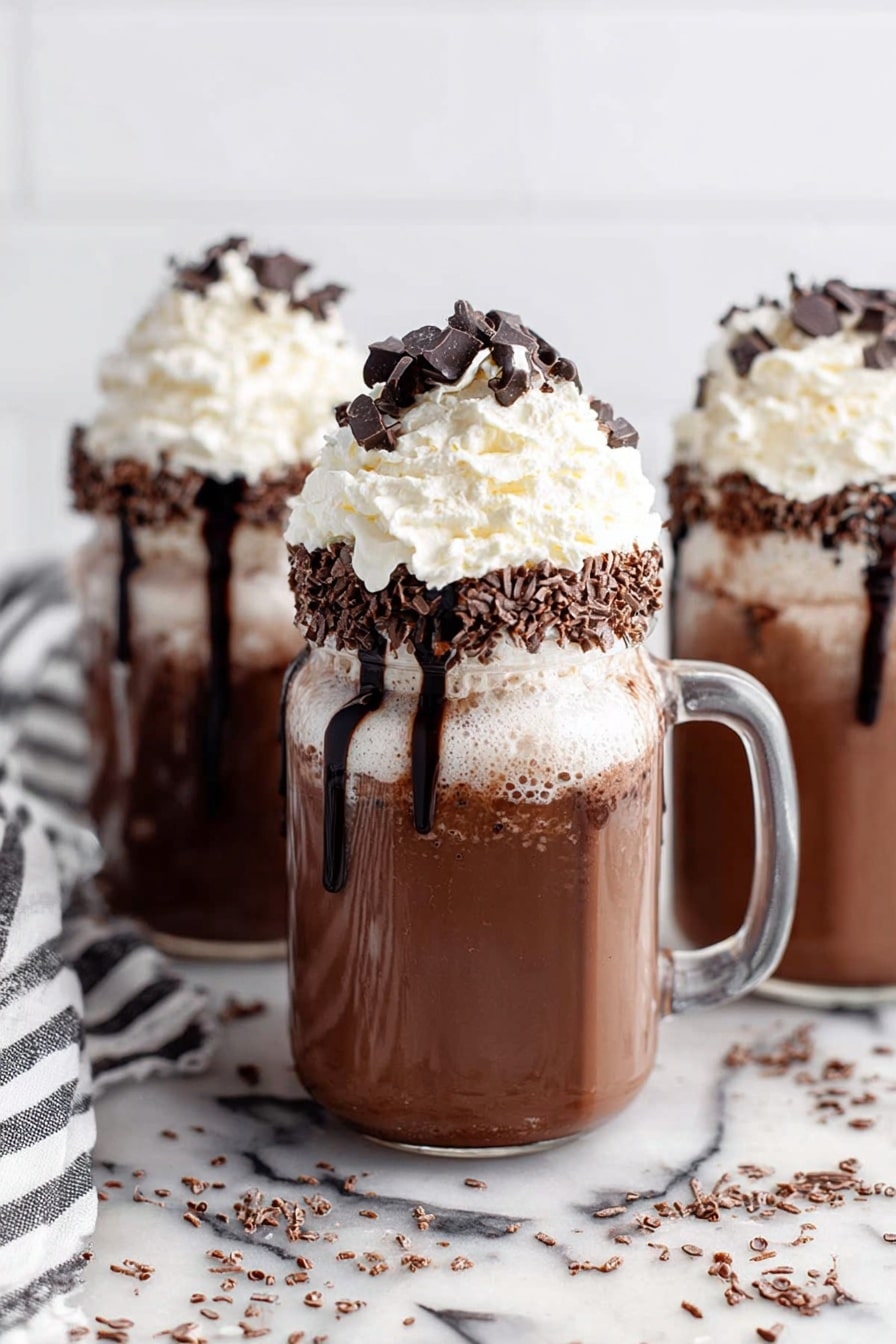 Dirty Snowman Hot Chocolate with Kahlua Recipe - Serving Suggestion