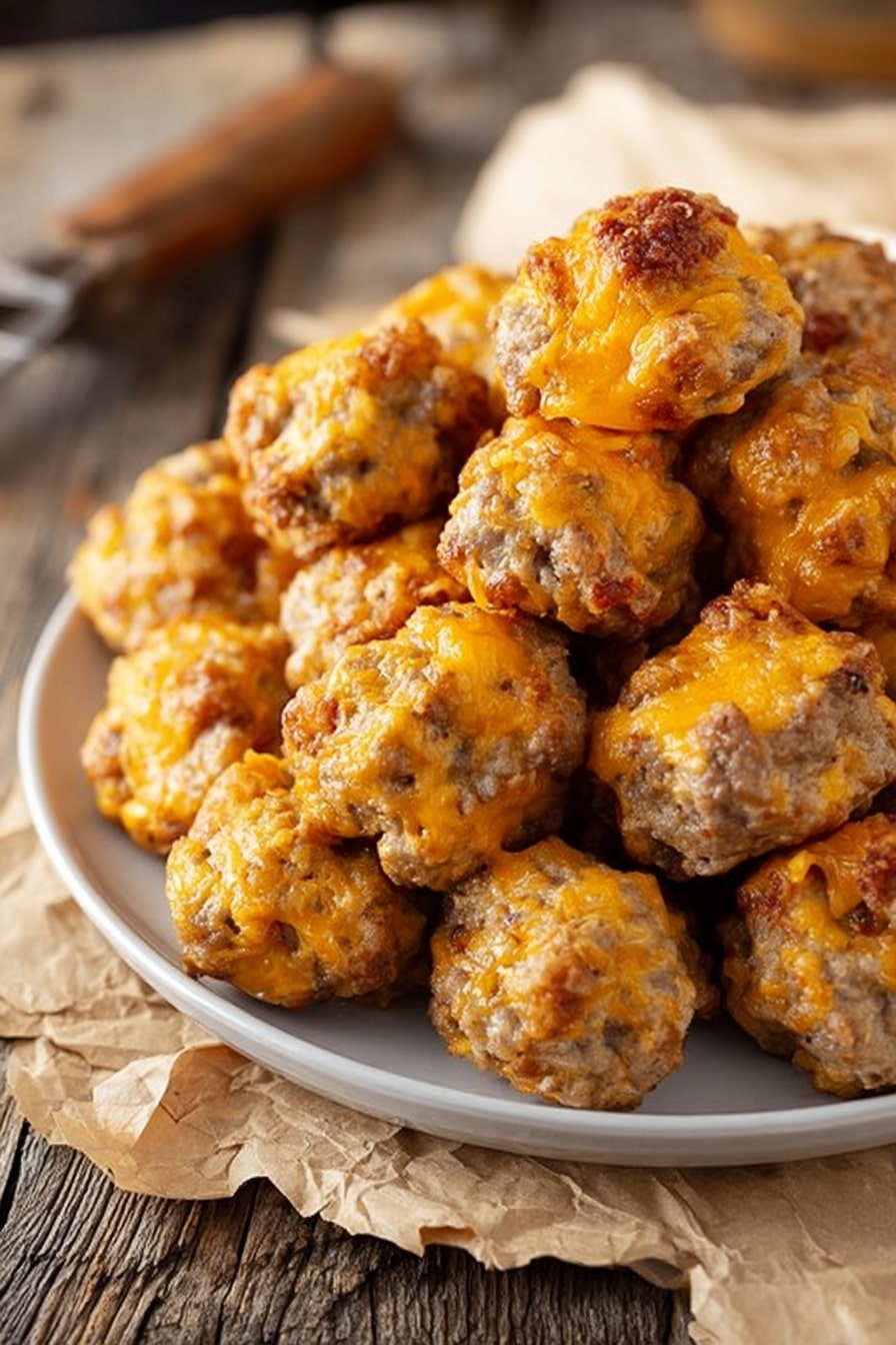 Cheddar Sausage Balls Recipe - Recipe Step