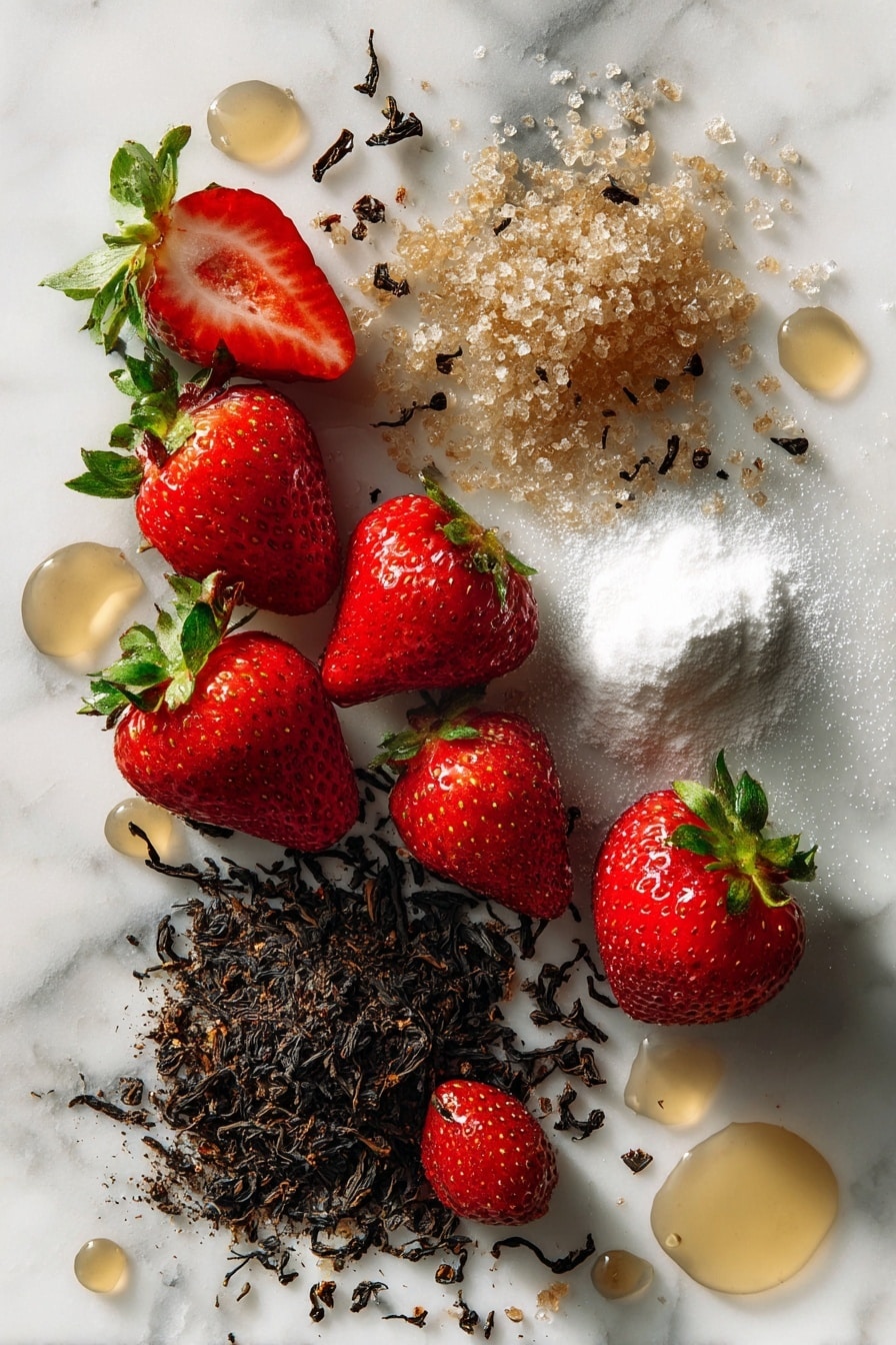 Strawberry Sweet Tea Recipe - Ingredients