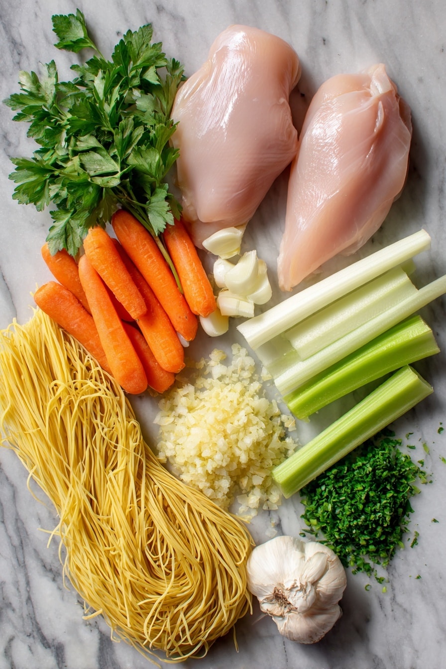Healthy Chicken Noodle Soup Recipe - Ingredients