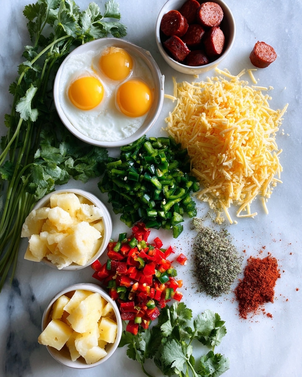 Southwest Chorizo Egg Casserole Recipe - Ingredients