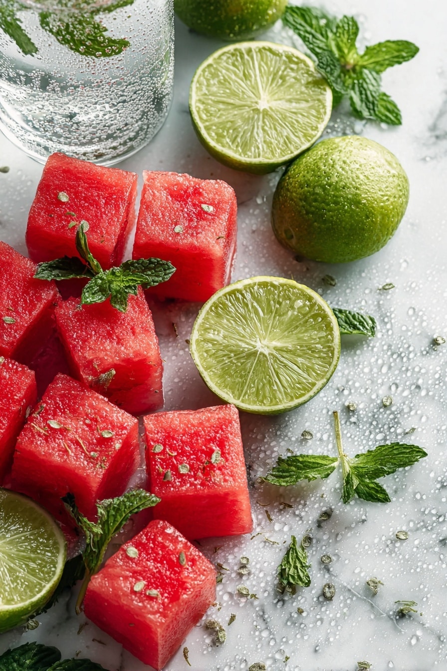 Watermelon Lime Mocktail Recipe - Ingredients