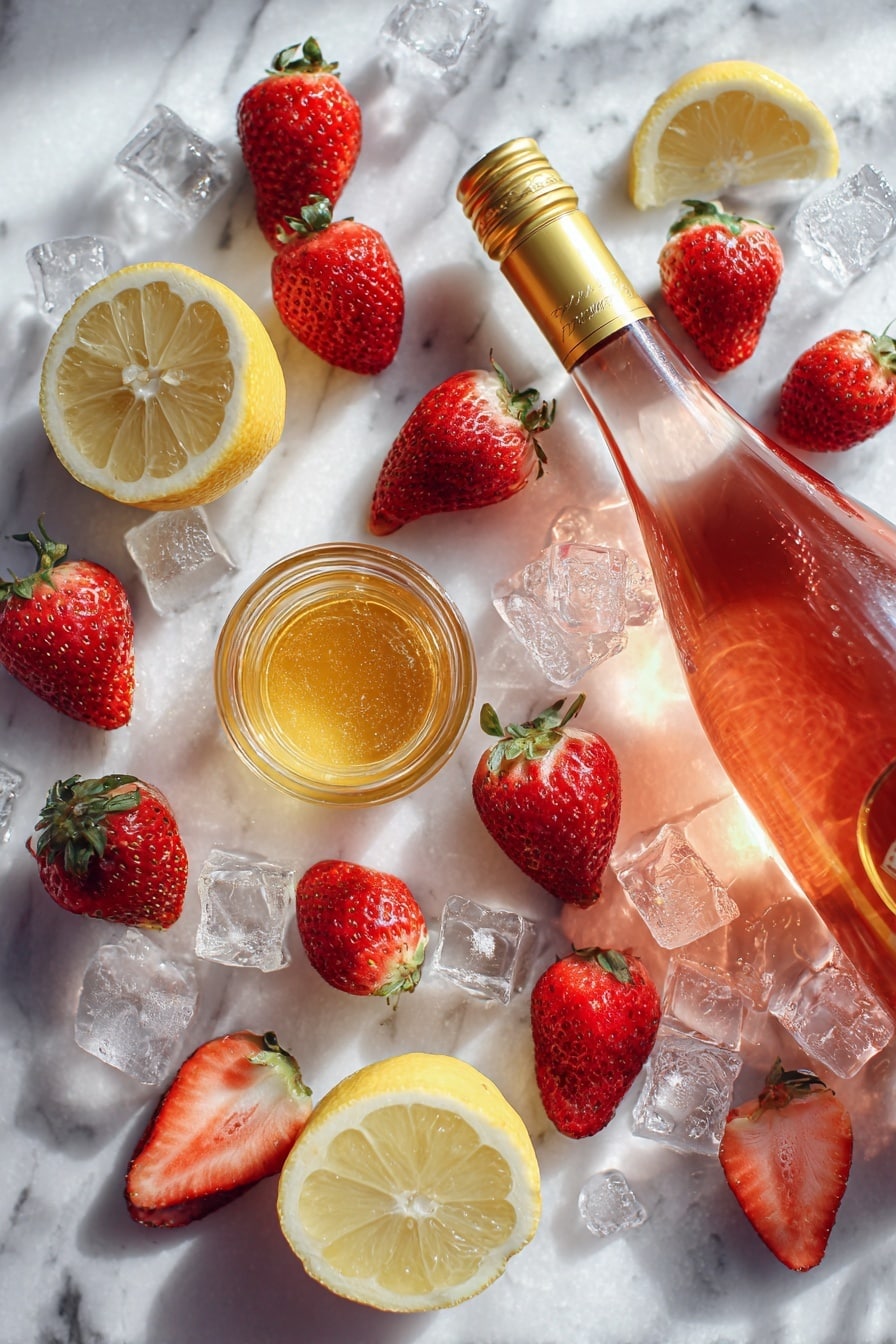 Frozen Strawberry Rosé Slush Recipe - Ingredients