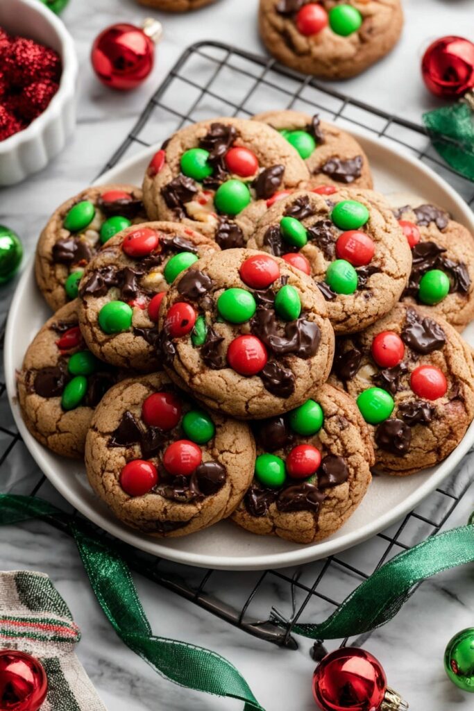 Christmas M&M Cookies Recipe
