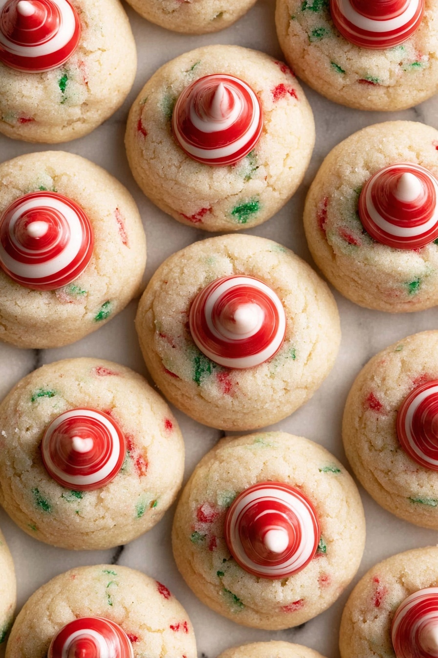 Peppermint Kiss Cookies Recipe - Serving Suggestion