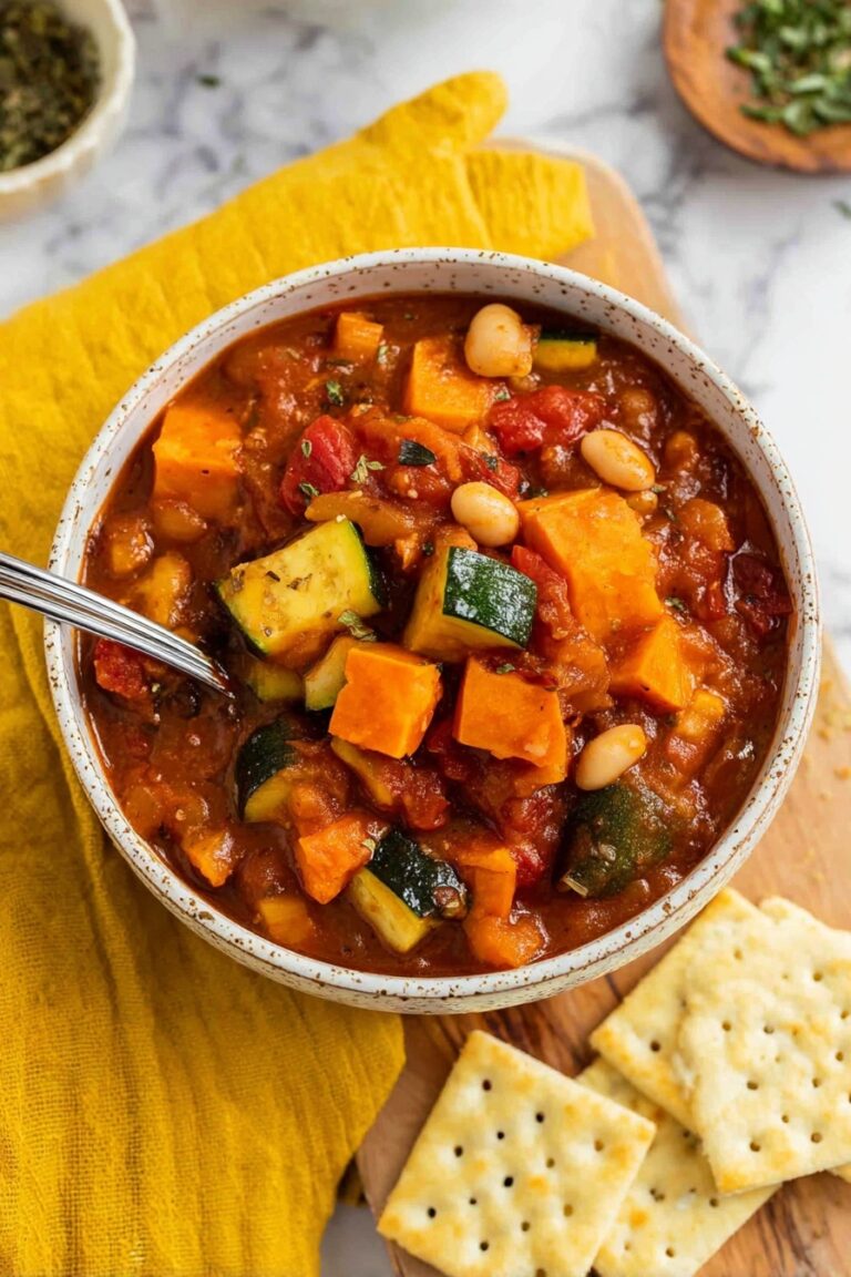 Easy Vegetarian Chili in Slow Cooker Recipe