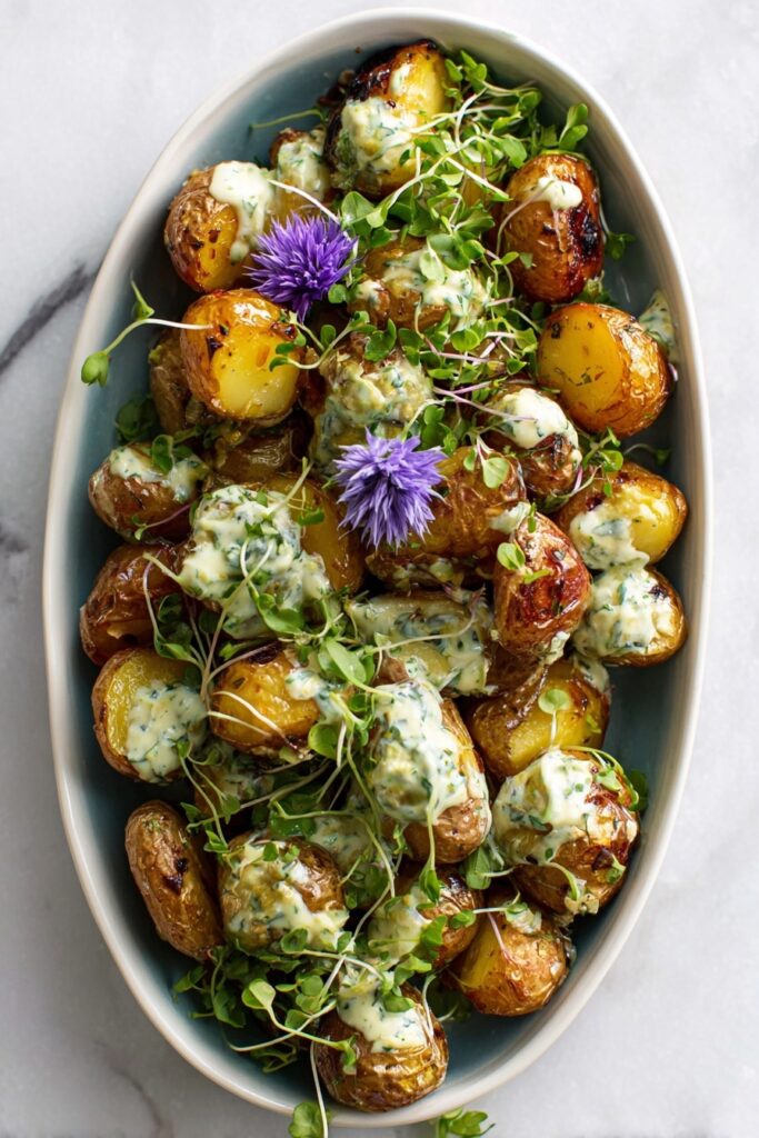 Grilled Gorgonzola Potatoes Recipe