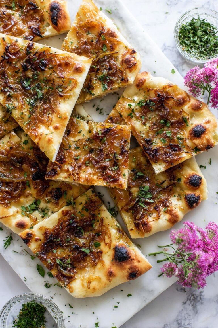 Caramelized Onion Garlic Focaccia Recipe