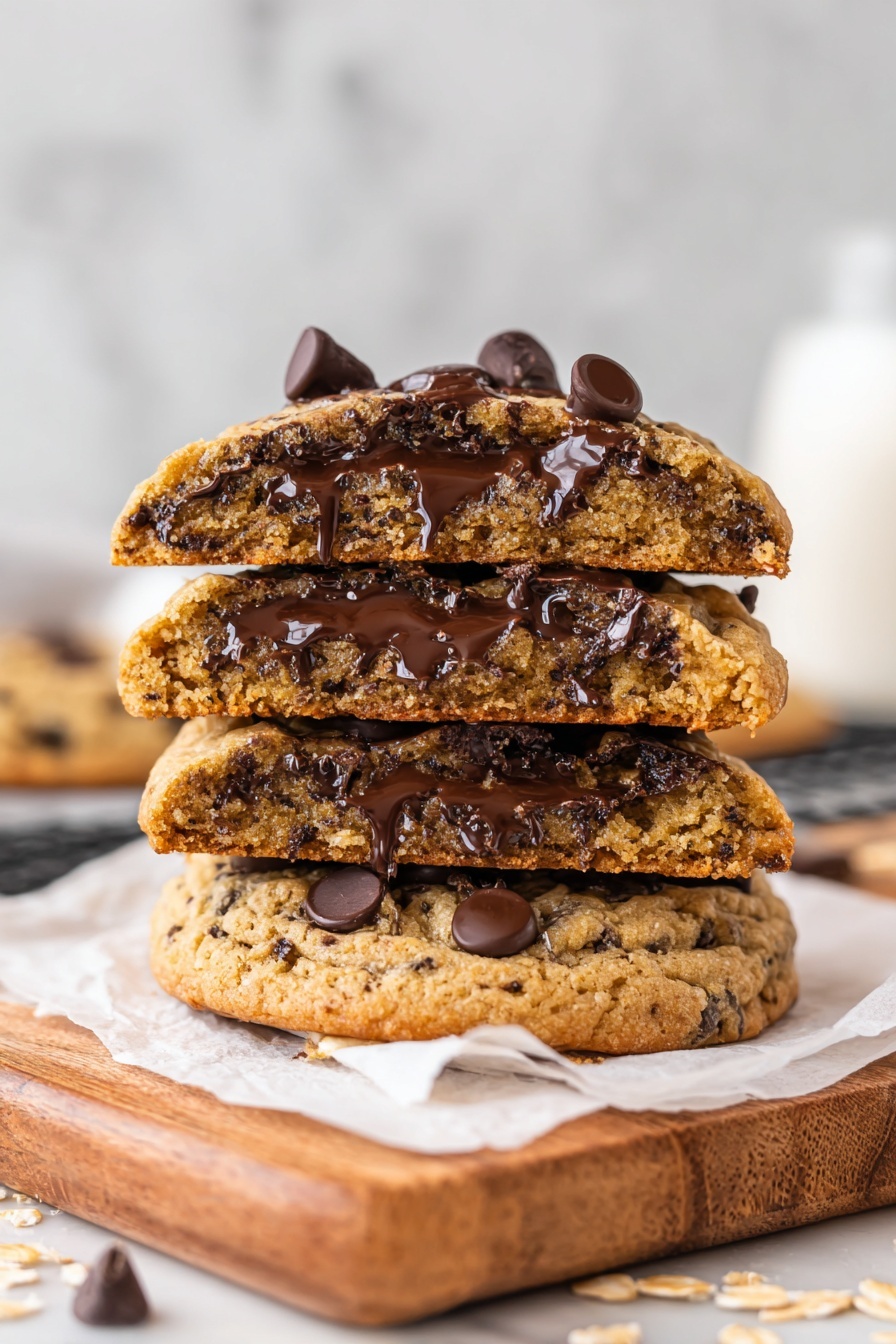 Air Fryer Giant Oatmeal Cookie Recipe - Serving Suggestion