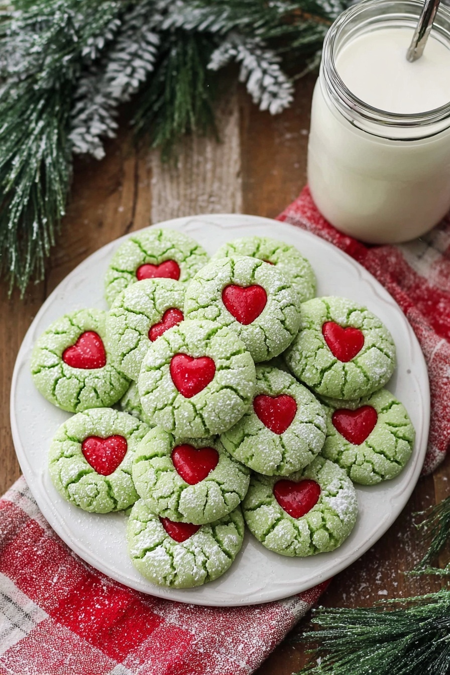 Grinch Green Cake Mix Cookies, festive holiday cookies, easy Christmas cookie recipe, green cookies for Christmas, kid-friendly holiday treats - A clear glass bowl sits on a white marbled surface holding a thick, smooth, bright green mixture with a creamy texture. Next to the bowl is a white spatula resting flat, and behind the bowl, a green and white tube labeled 