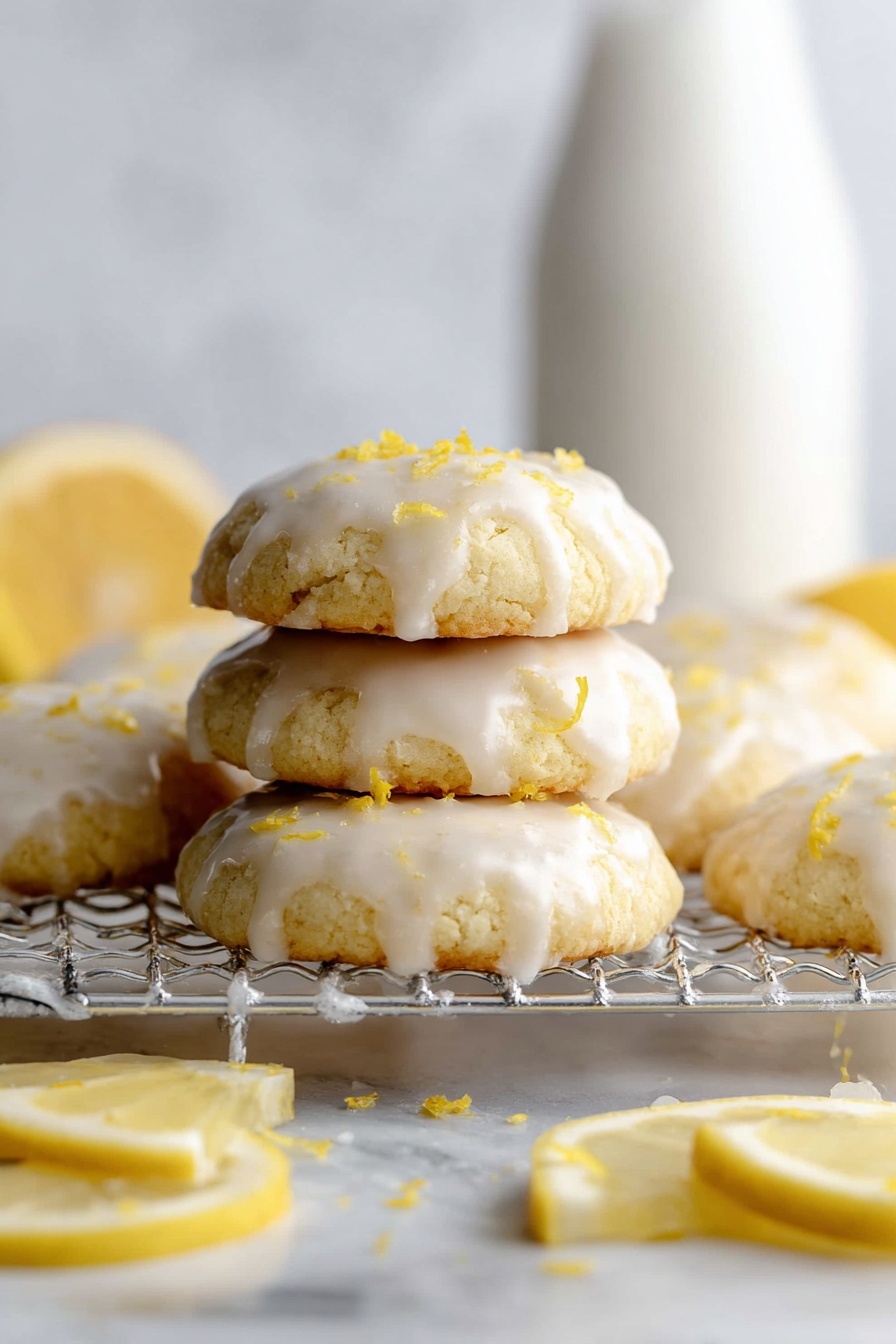 Lemon Drop Cookies with Lemon Glaze Recipe - Serving Suggestion