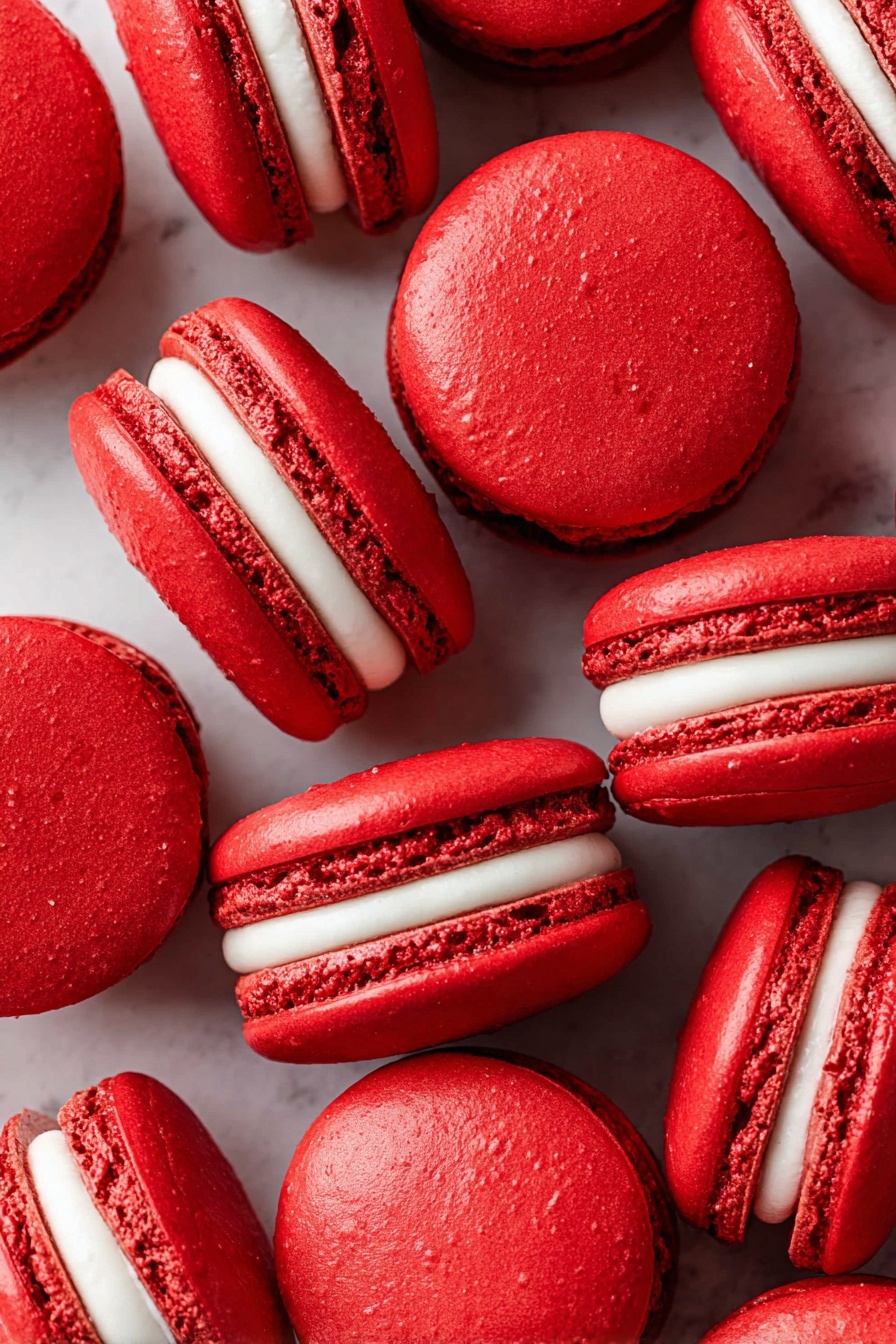 Red Velvet Macarons with Cream Cheese Filling Recipe - Recipe Step