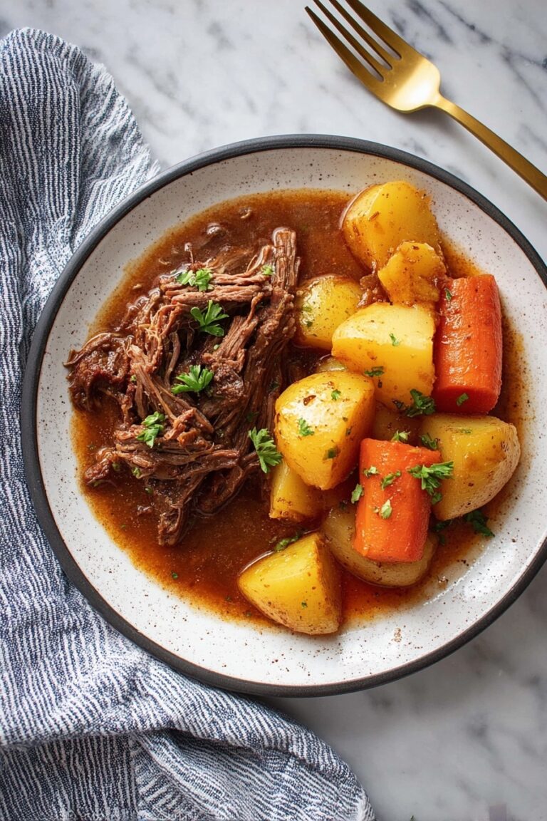 Slow Cooker Chuck Roast with Hearty Gravy Recipe