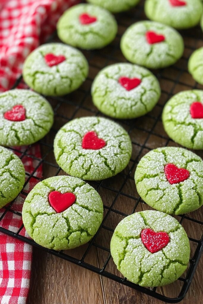 Grinch Green Cake Mix Cookies Recipe