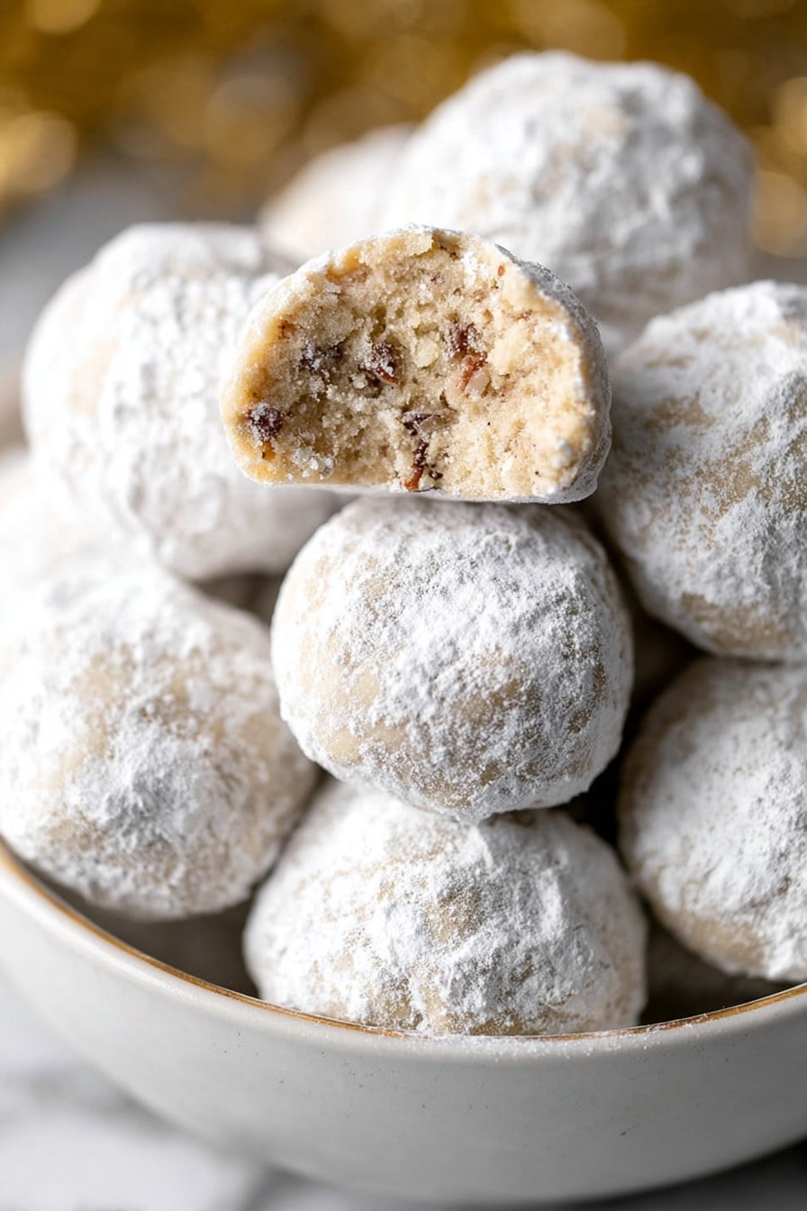 Pecan Snowball Cookies Recipe - Serving Suggestion