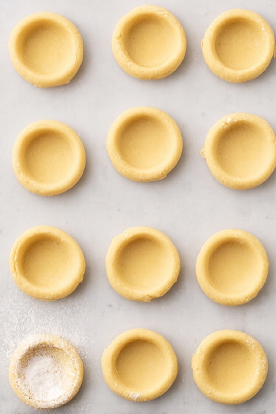 Thumbprint Cookies with Colorful Icing, fun thumbprint cookies, colorful cookie decorating ideas, easy Christmas cookies, soft buttery thumbprint cookies - A pile of round cookies with a pale golden color and a smooth, flat top layer of bright colored icing sits on a white plate. Each cookie has one thick layer of shiny icing in vibrant colors: blue, pink, yellow, and orange, centered on the top surface. One cookie near the center has a bite taken from it, showing the soft, crumbly inside. The cookies are stacked closely together, some overlapping, on a white marbled surface in soft lighting. photo taken with an iphone --ar 2:3 --v 7