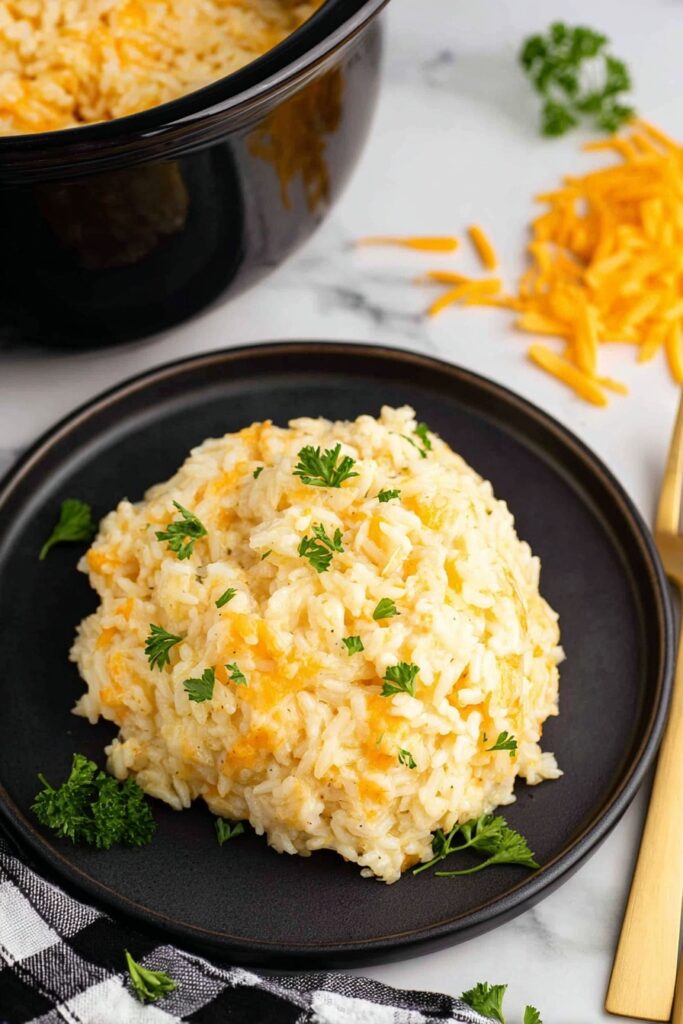 Cheddar Hash Brown Casserole in Slow Cooker Recipe