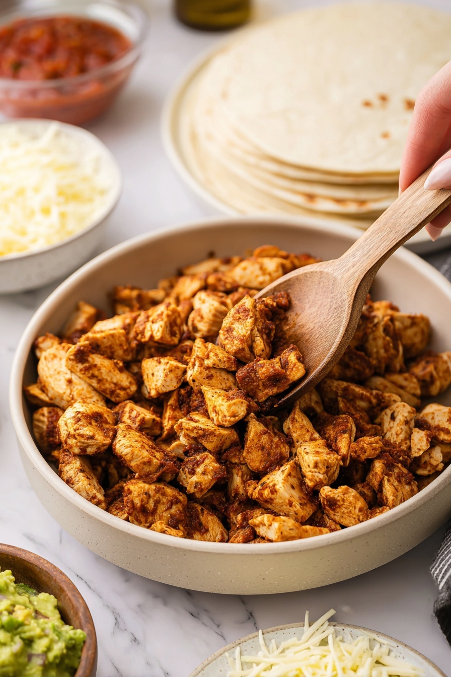 Copycat Chipotle Chicken Recipe - Serving Suggestion