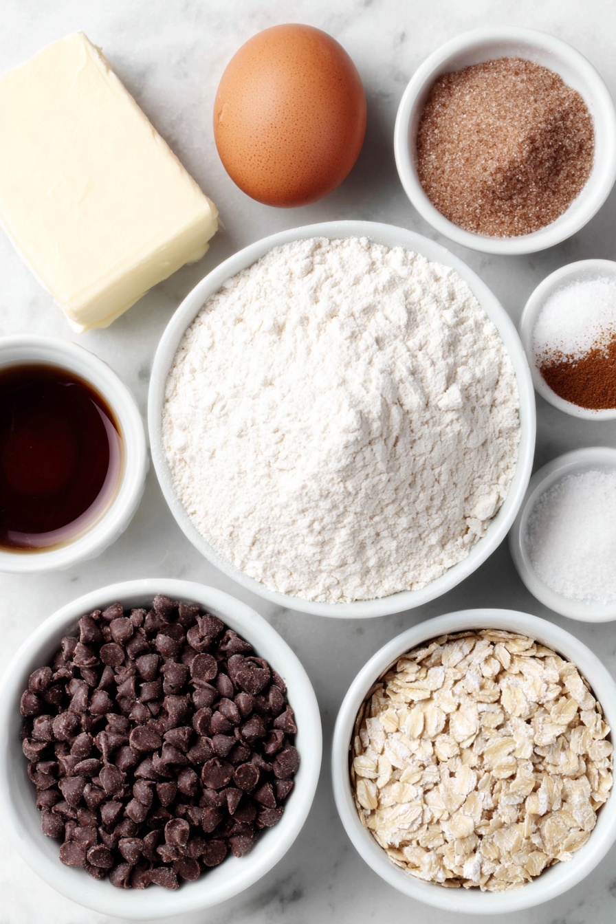 Air Fryer Giant Oatmeal Cookie Recipe - Ingredients