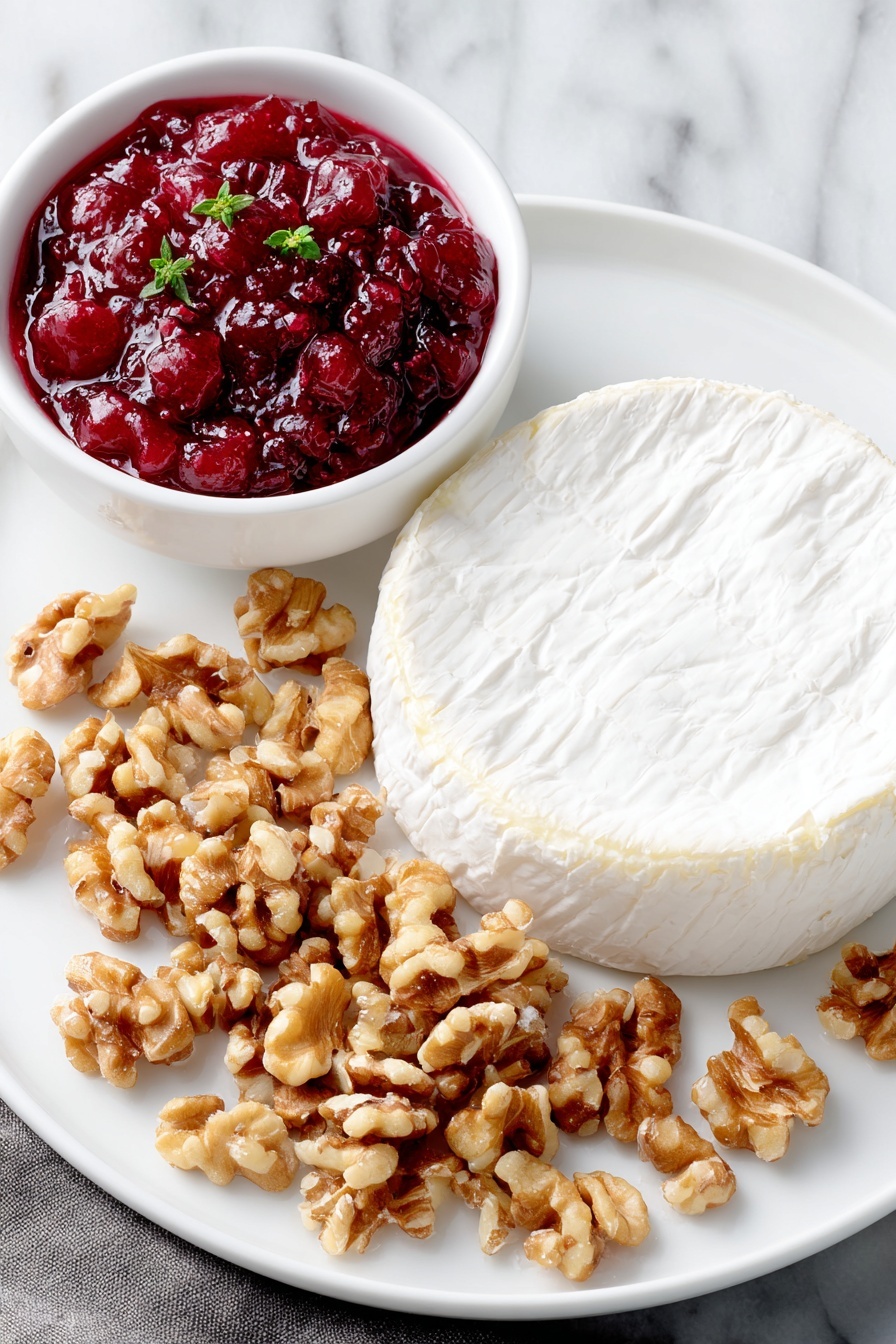 Cranberry Baked Brie Recipe - Ingredients