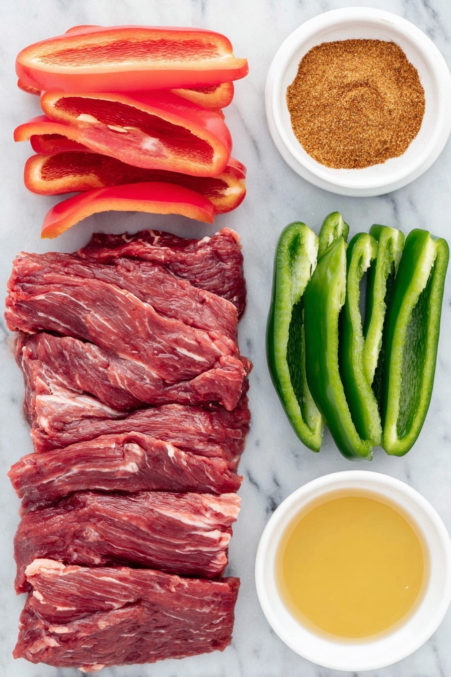 Air Fryer Steak Fajitas Recipe - Ingredients