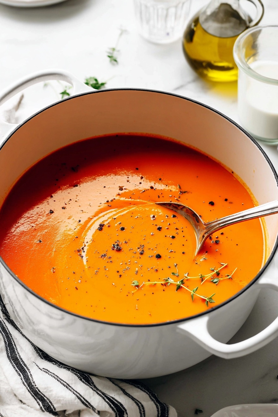 Creamy Homemade Tomato Soup Recipe