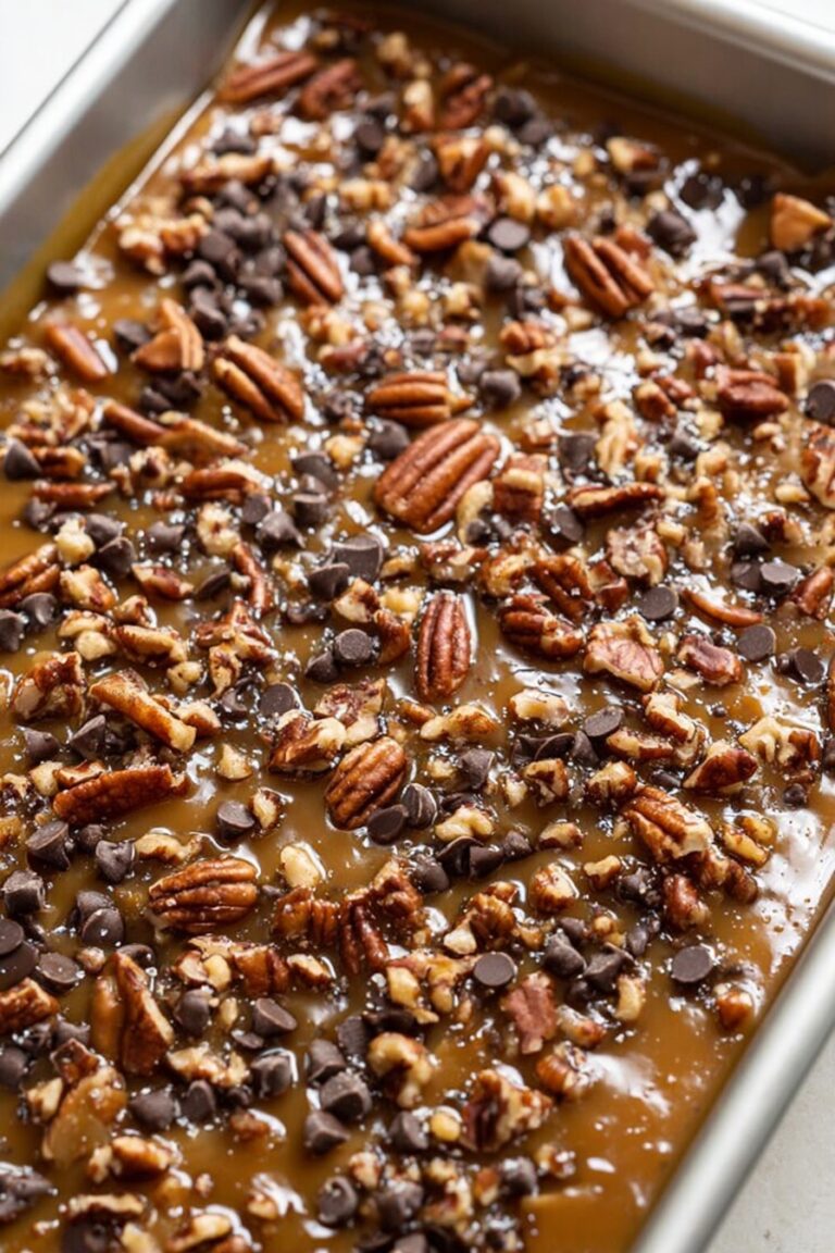 Turtle Brownies with Caramel and Pecans Recipe