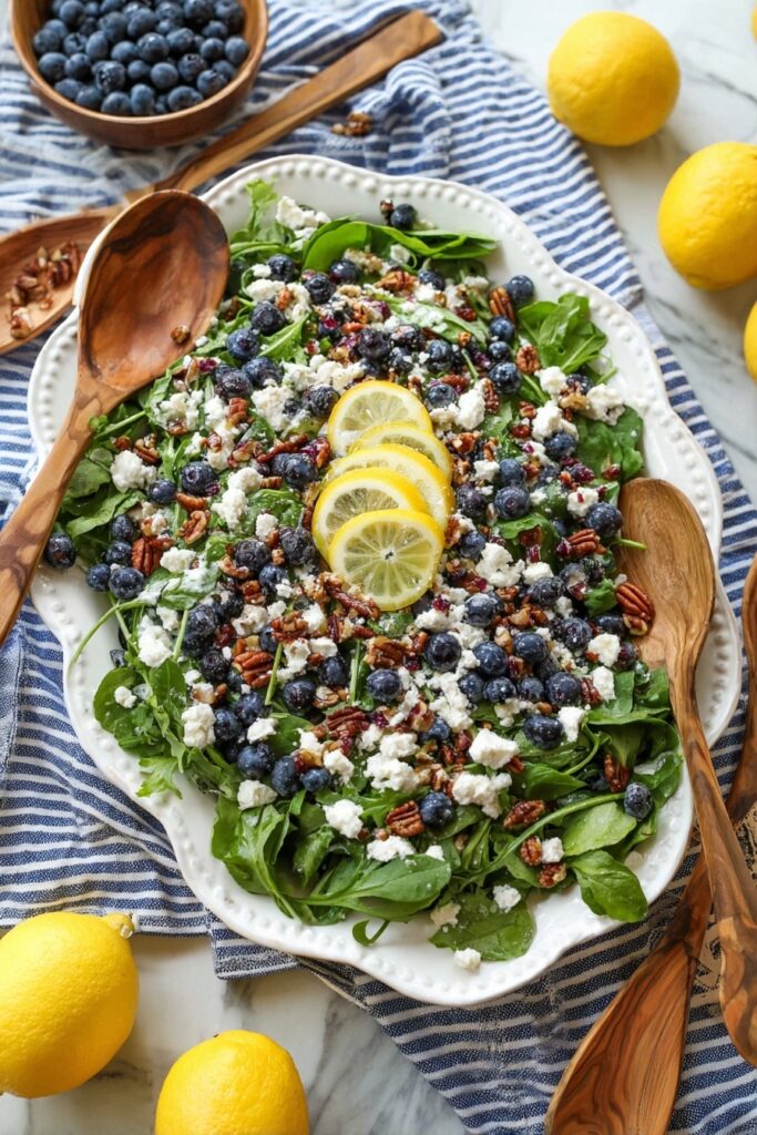 Blueberry Lemon Salad with Feta Recipe