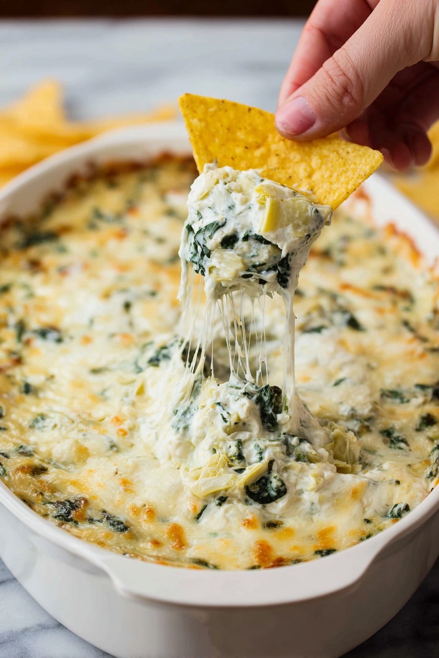 Best Spinach Artichoke Dip Recipe - Serving Suggestion