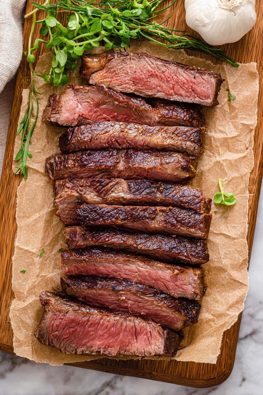Garlic Butter Steak Recipe - Serving Suggestion