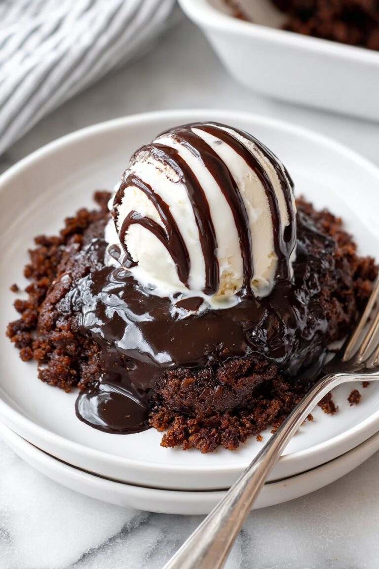 Chocolate Cobbler with Fudge Sauce Recipe