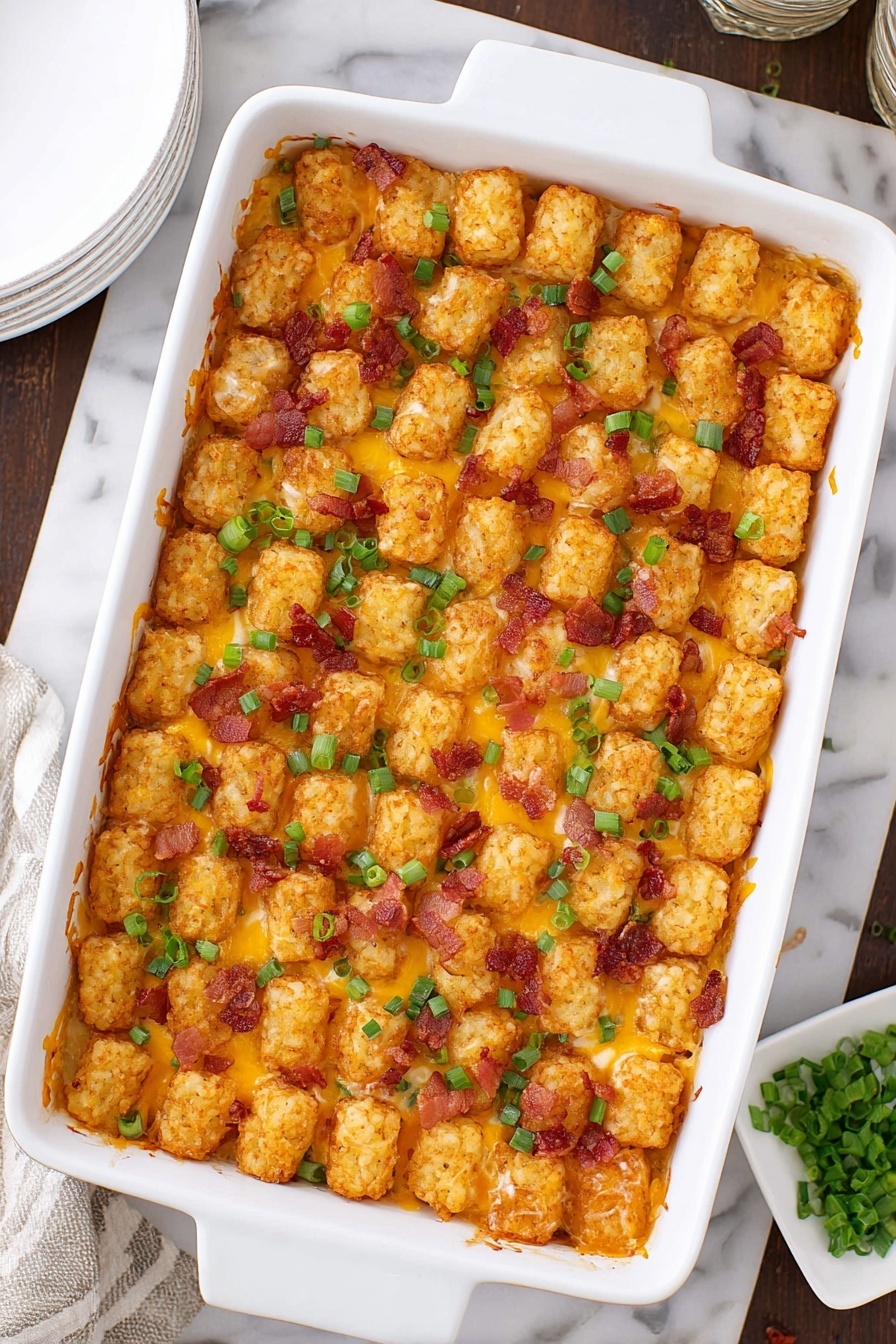 Chicken Tater Tot Casserole Recipe - Recipe Image